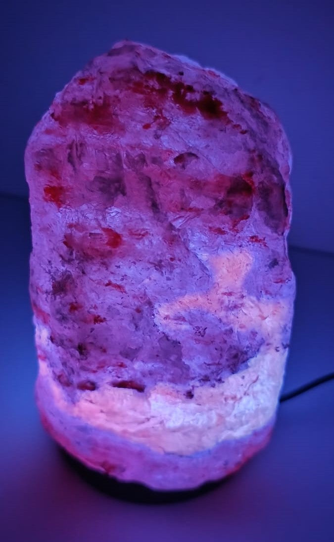 3-4 KG Premium Himalayan Natural Pink Salt Lamp(Multi Colour)