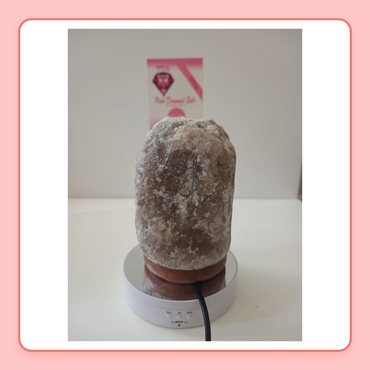 2-3 KG Himalayan Premium Grey Salt Lamp 100% Authentic, Beautifully Hand Crafted