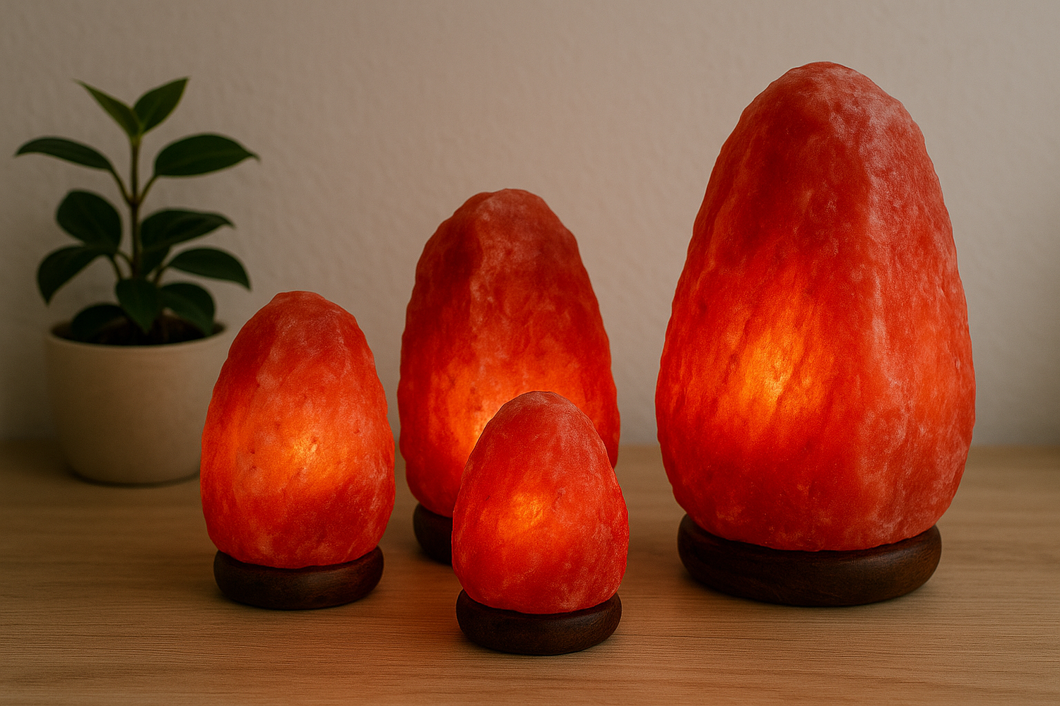 Natural Red Salt lamps
