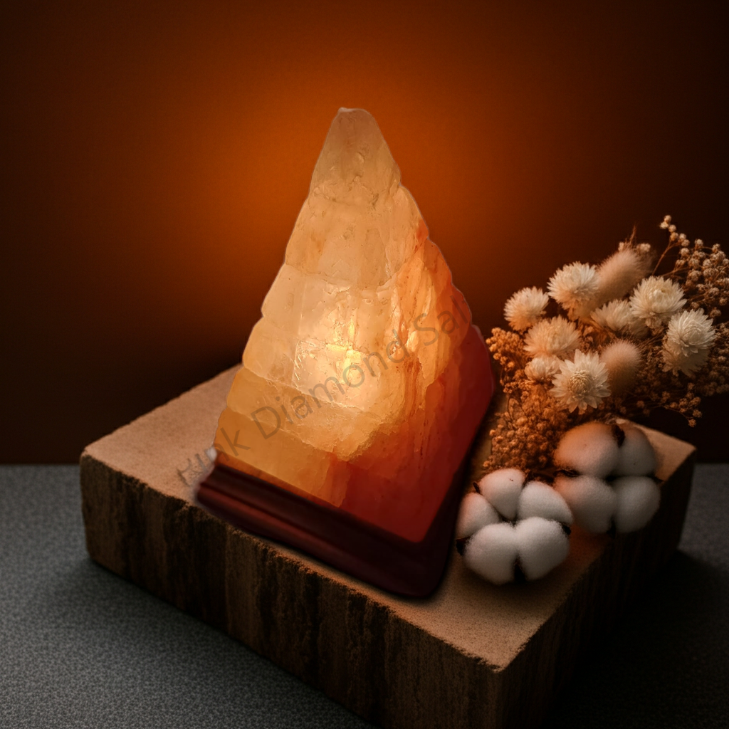 2-3 KG Premium Cubical Cut Pyramid Salt Lamp 100% Authentic, Handcrafted