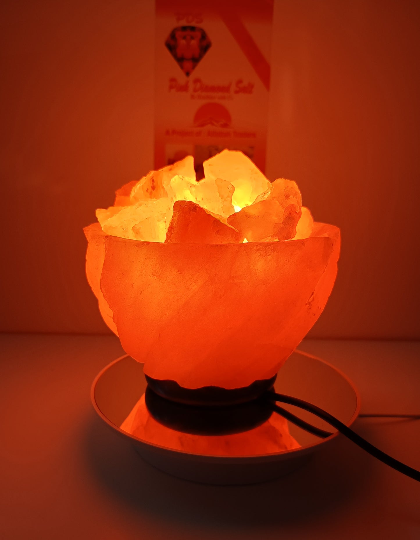 4-5 KG Handcrafted from The Foothills of The Himalayas Beautifully Hand Craft Dragon Fire Comes with Complete Electric Fitting