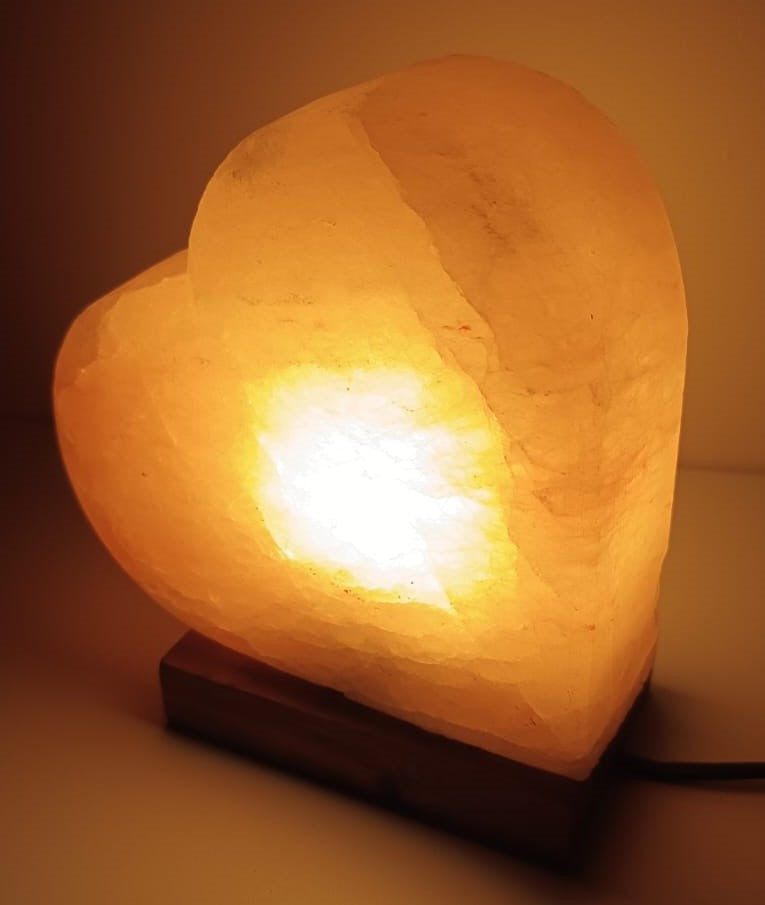 3-4 KG Premium Natural Heart Salt Lamp