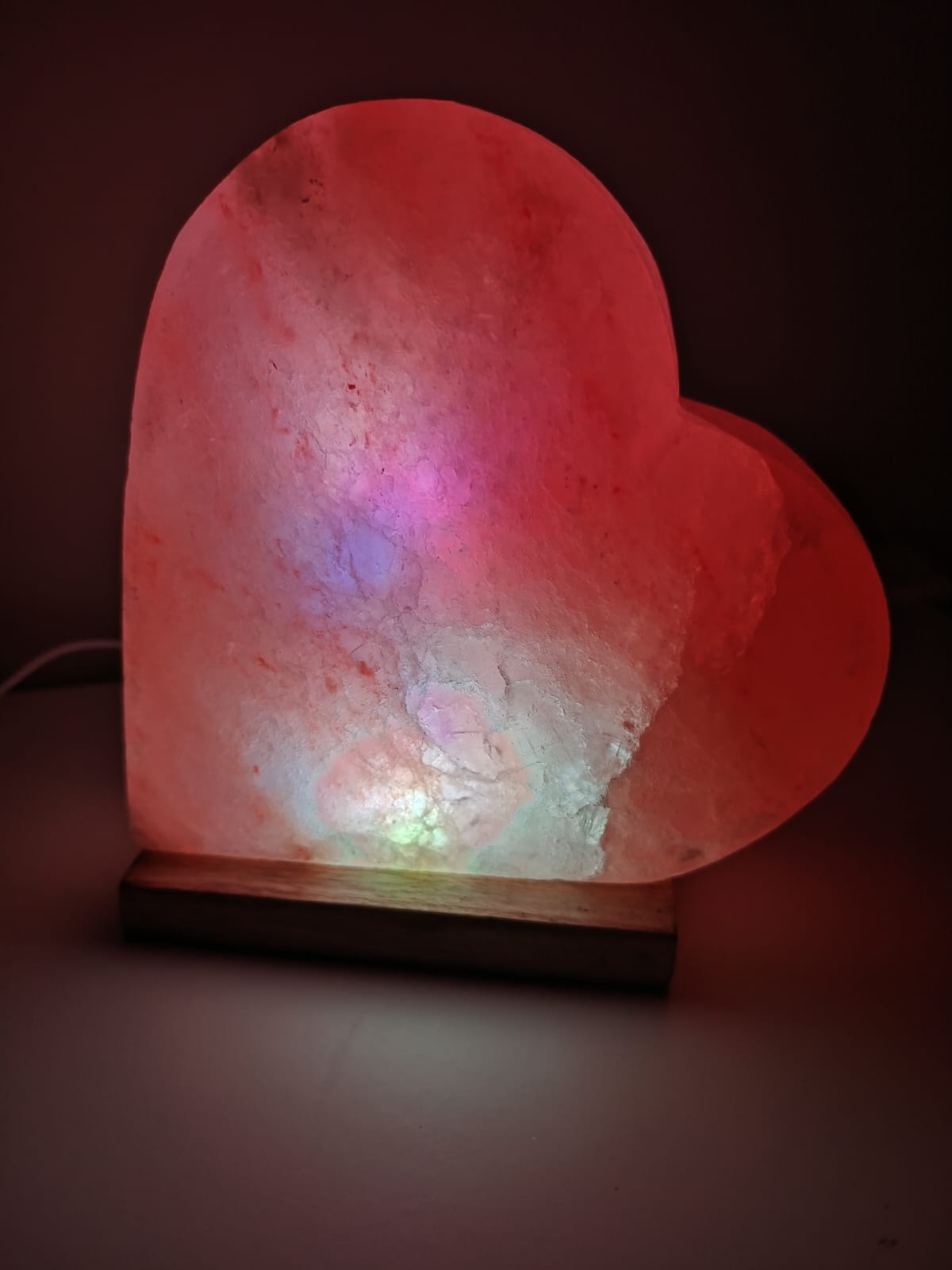 3-4 KG Premium Multi-Colour Heart Salt Lamp