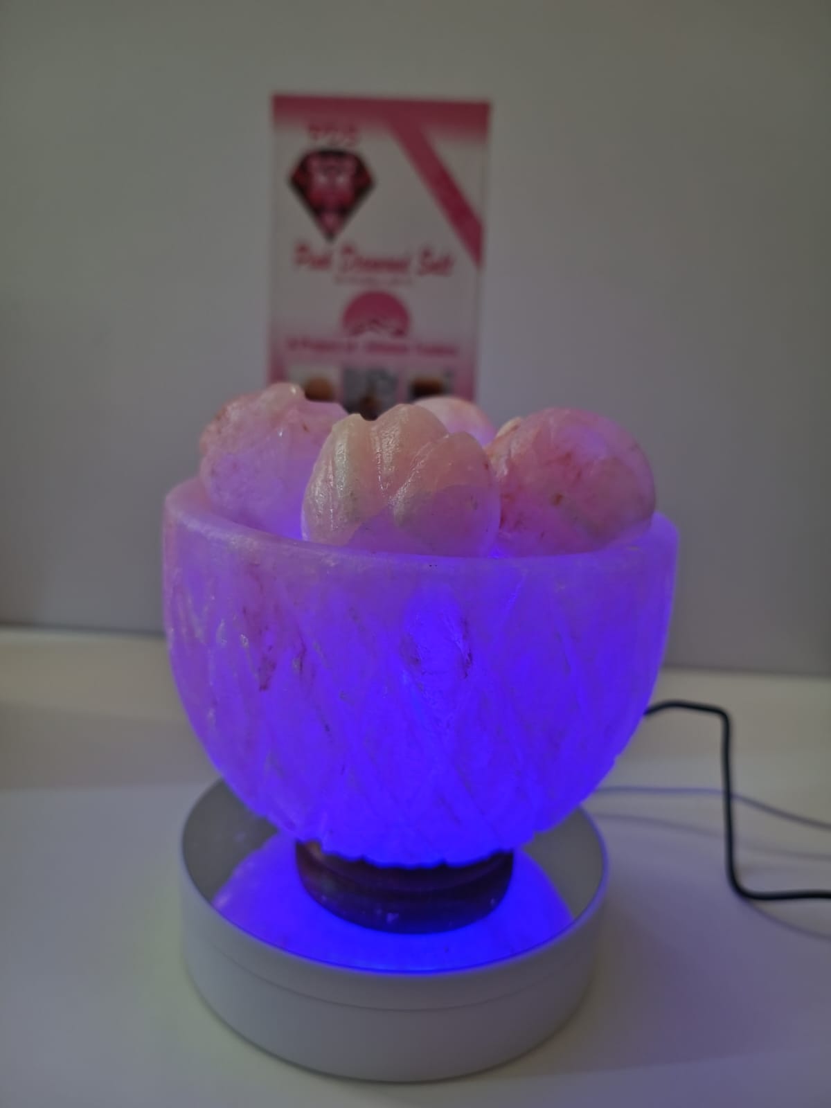 3-4 KG Himalayan Premium Multi Colour Pineappple Fire Bowl Salt Lamp 100% Authentic, Beautifully Hand Crafted Pineappple Fire Bowl Salt Lamp Comes with Complete