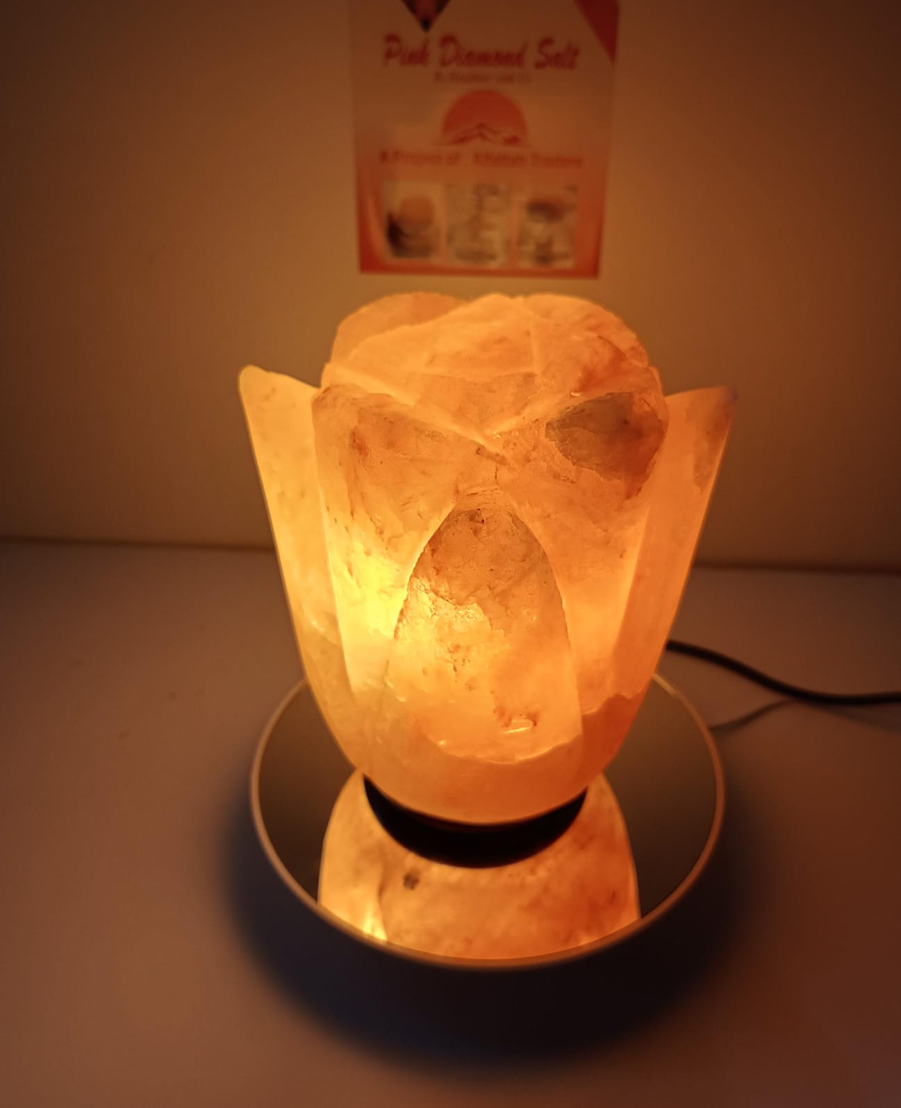 4–5kg Himalayan Lotus Salt Lamp | Pink Diamond Salt Australia
