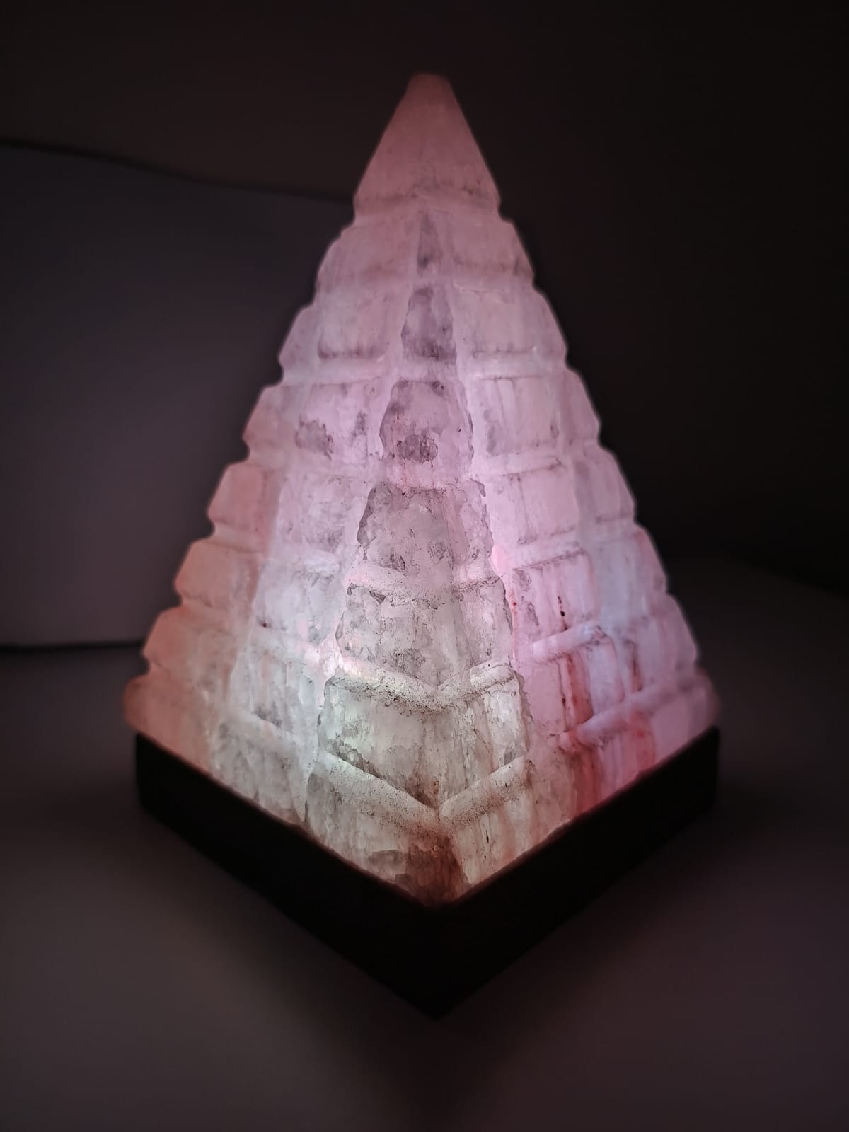 2-3 KG Premium Multi-Colour Cubical Cut Pyramid Salt Lamp