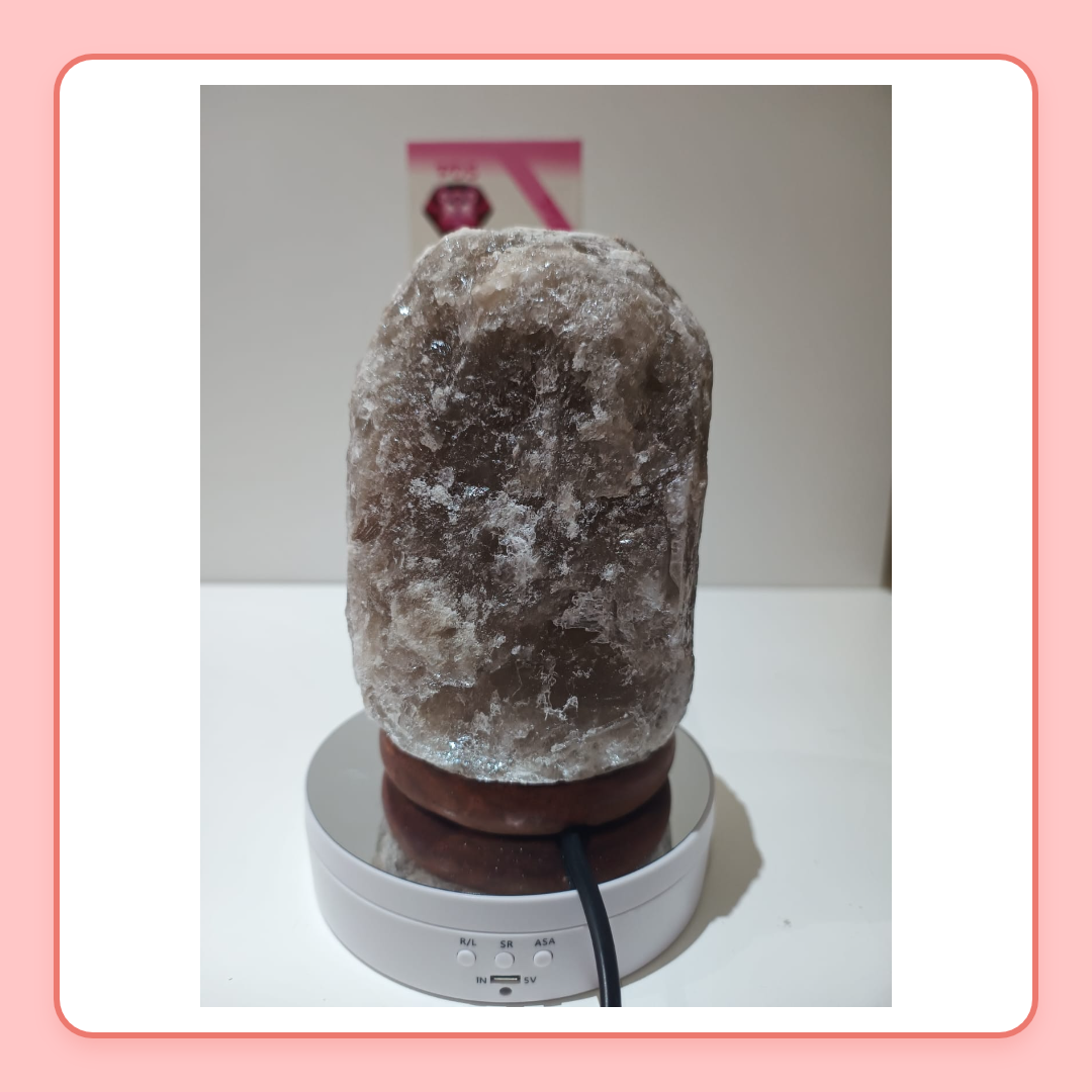 2-3 KG Himalayan Premium Grey Salt Lamp 100% Authentic, Beautifully Hand Crafted