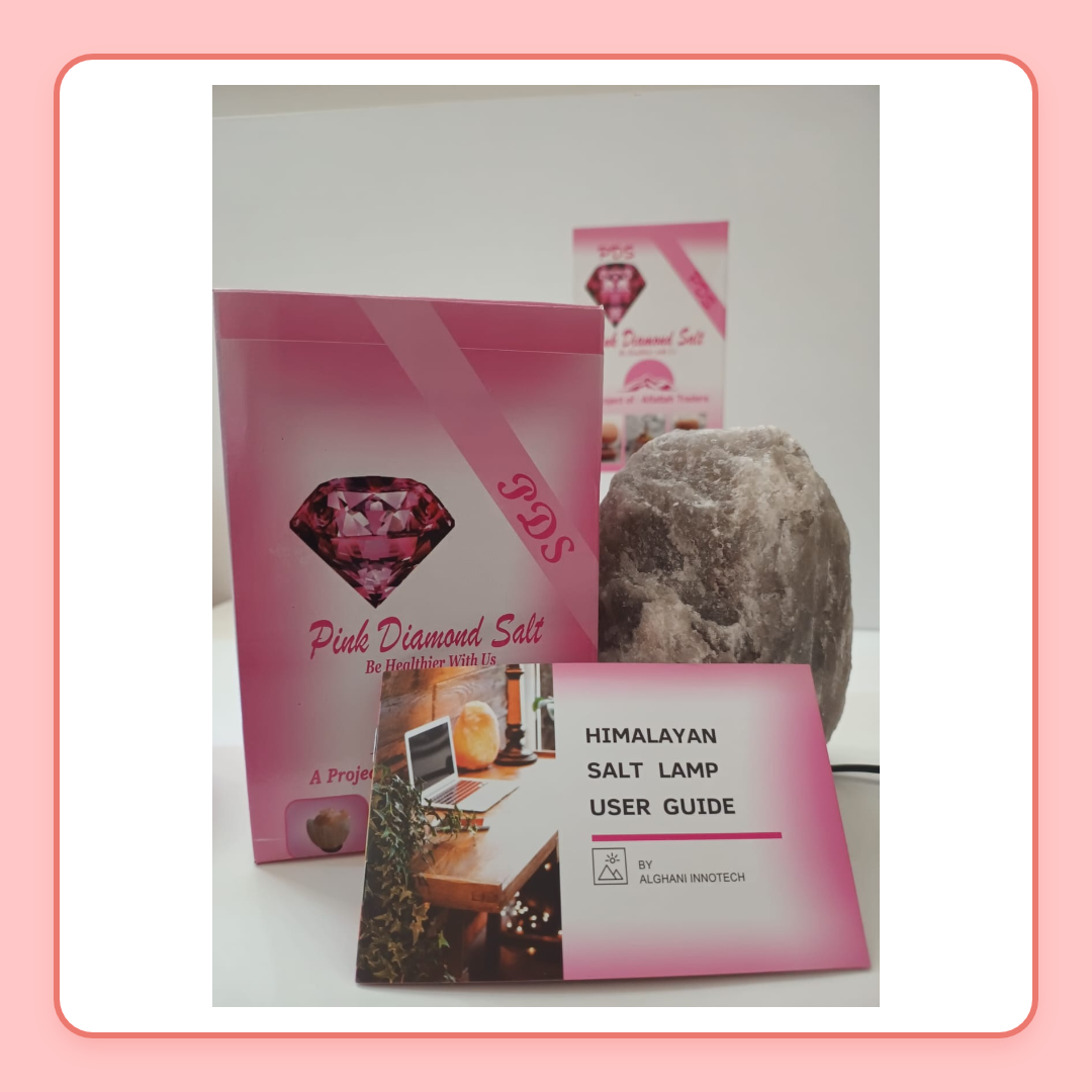 2-3 KG Himalayan Premium Grey Salt Lamp 100% Authentic, Beautifully Hand Crafted