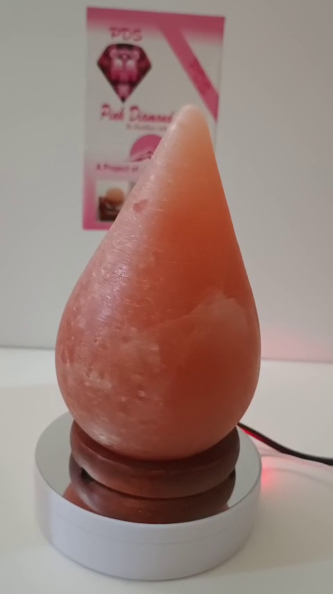 2-3 KG Premium Natural Red Teardrop Salt Lamp 100% Authentic, Handcrafted from The Foothills of The Himalayas Beautifully Hand Craft Teardrop Comes with Complete Electric Fitting