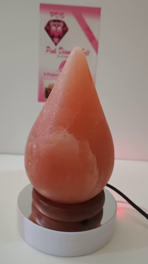 2-3 KG Premium Natural Red Teardrop Salt Lamp 100% Authentic, Handcrafted from The Foothills of The Himalayas Beautifully Hand Craft Teardrop Comes with Complete Electric Fitting